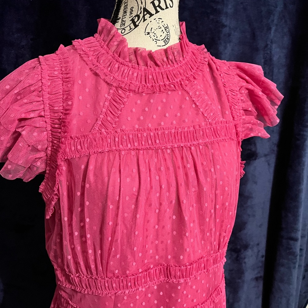 Fun Pink Polka Dot Boden Dress - Like New